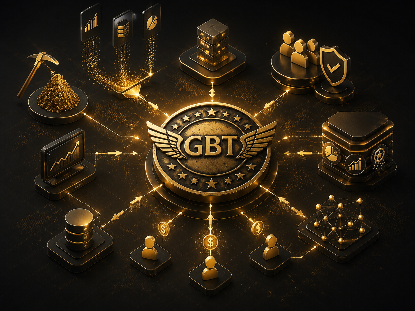 Sicherheitsinfrastruktur des Global Blockchain Trading Center